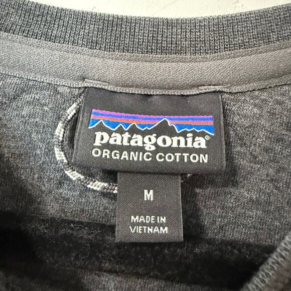 Patagonia Men's Organic Cotton Quilt Crewneck Sweatshirt Pullover Forge Grey M - Picture 3 of 7